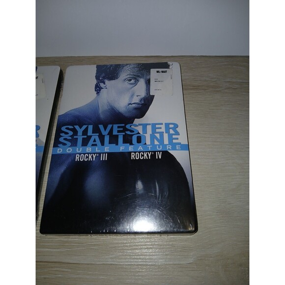 Rocky DVDs 1-4 Double Feature Sylvester Stallone Walmart Tag MGM 2008 Sealed - Picture 8 of 16